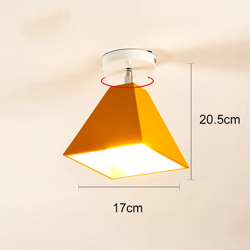 Type 18 no bulb Винтажный промышленный потолочный светильник с заподлицо, потолочный светильник, светодиодный, современный плафон, железный плафон для гостиной, коридора, балкона - Цвет корпуса: Type 18 no bulb