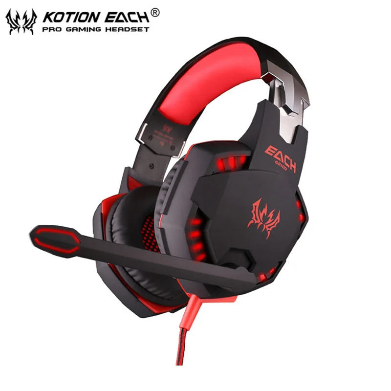Компьютерные вибрирующие Игровые наушники Kotion EACH G2100 стерео бас шлем лучшие