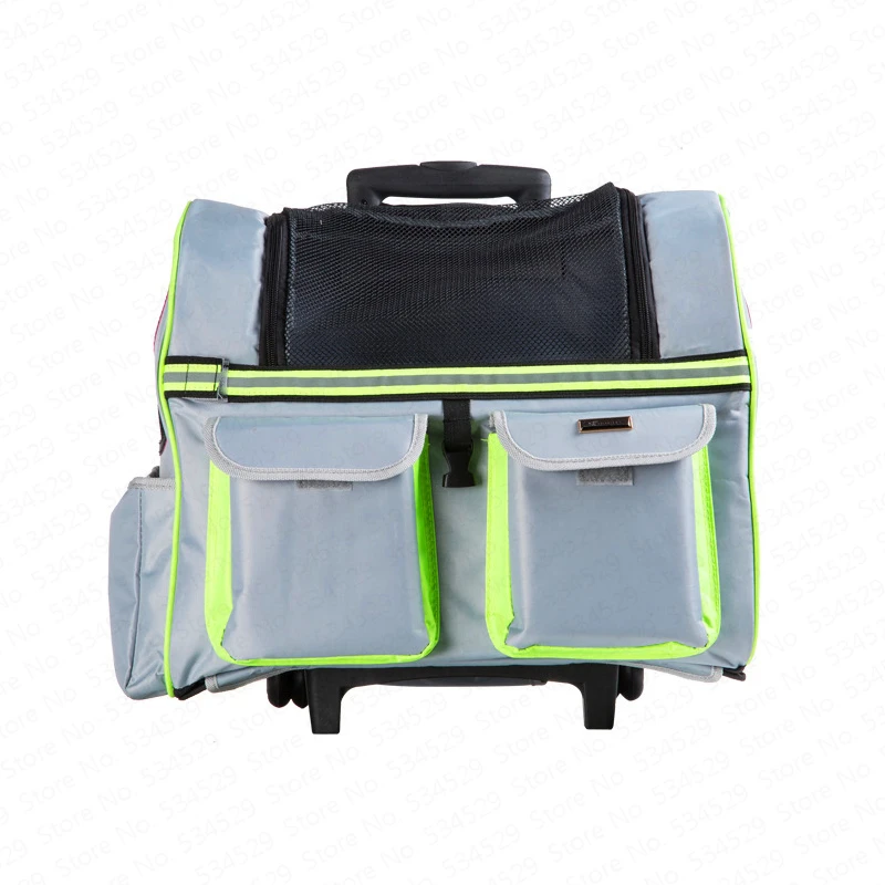 Рюкзак переноска для домашних животных с колесами собак/кошек многоразовая