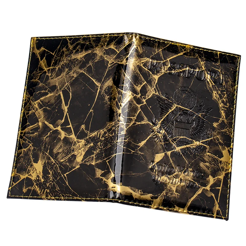 Обложка для паспорта с рисунком под камень | Багаж и сумки