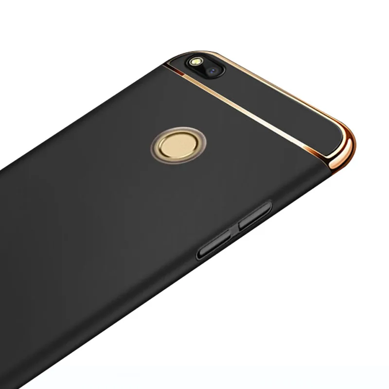 SemgCeKen luxury ShockProof case For huawei p8 honor 8 p9 lite 2017 gr3 phone back armor 3d plating matte hard coque cover etui |