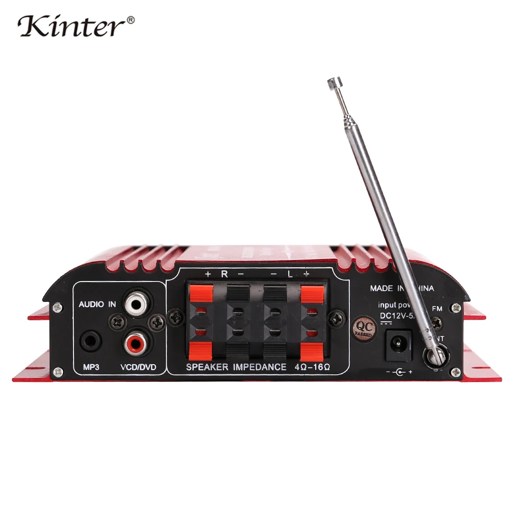 Kinter MA 500 аудио усилитель 4.0CH 30 Вт tda 7377 USB SD FM радио mp3 вход воспроизведение стерео