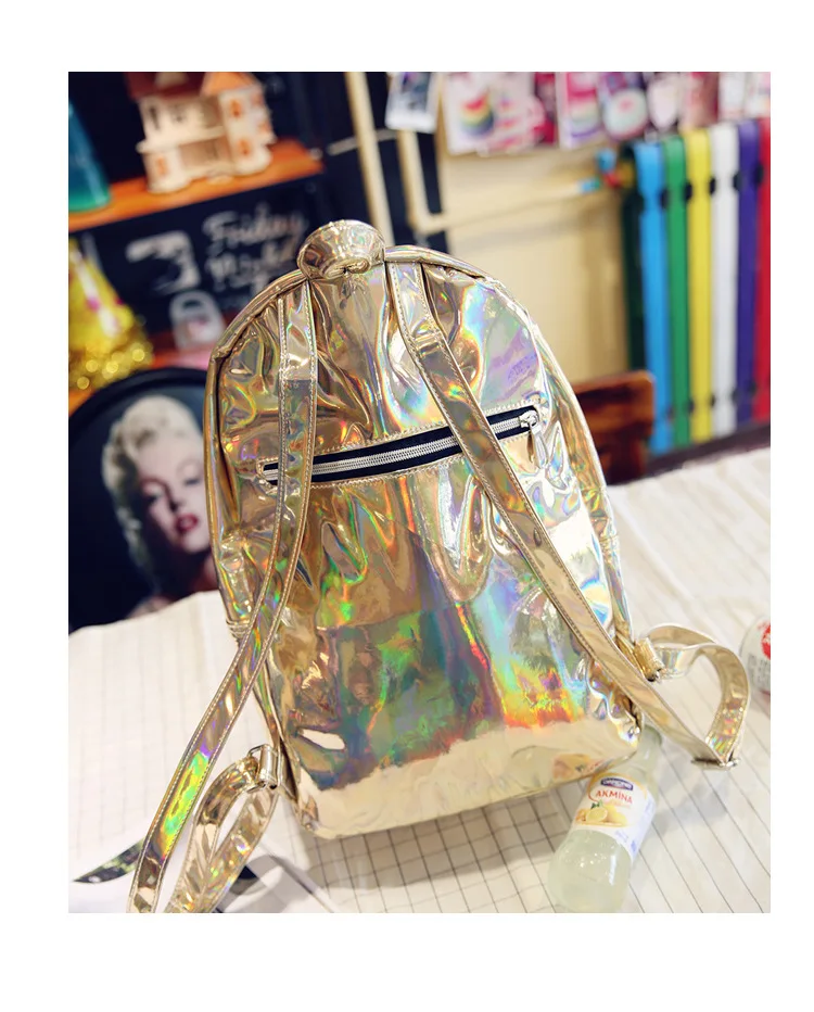 Рюкзак для женщин голограмма лазерный прозрачный 2018|school bags for teenagers|bags teenagersbackpack