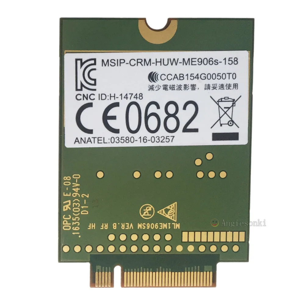 Разблокированный HUAWEI ME906S 158 lt4132 4G 150 Мбит/с LTE/HPSA + мобильный широкополосный M.2/NGFF WWAN