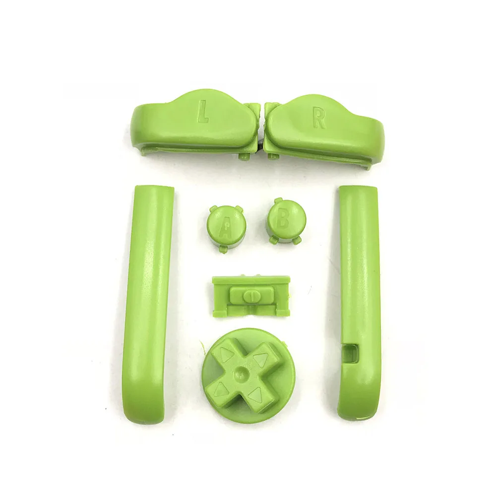 Зеленый Plastic For GBA Buttons A B L R Button D-Pad For Nintendo Game boy Advance - Цвет: Зеленый