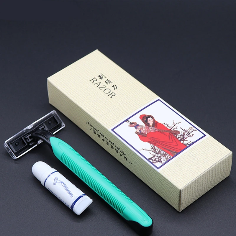 100 шт./компл. одноразовые отельные Бритвы бритья и удаления волос Удаление