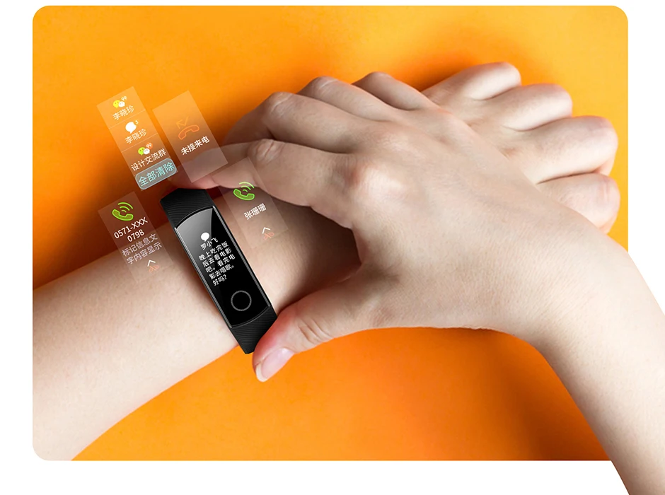 Honor Band 4 band 5 умный Браслет 50 м водонепроницаемый цветной сенсорный экран пульсометр сна оснастка умный Браслет