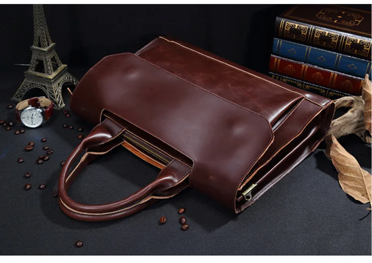 Сумка мессенджер мужская из натуральной кожи в винтажном стиле|handbag shoulder bag|bags