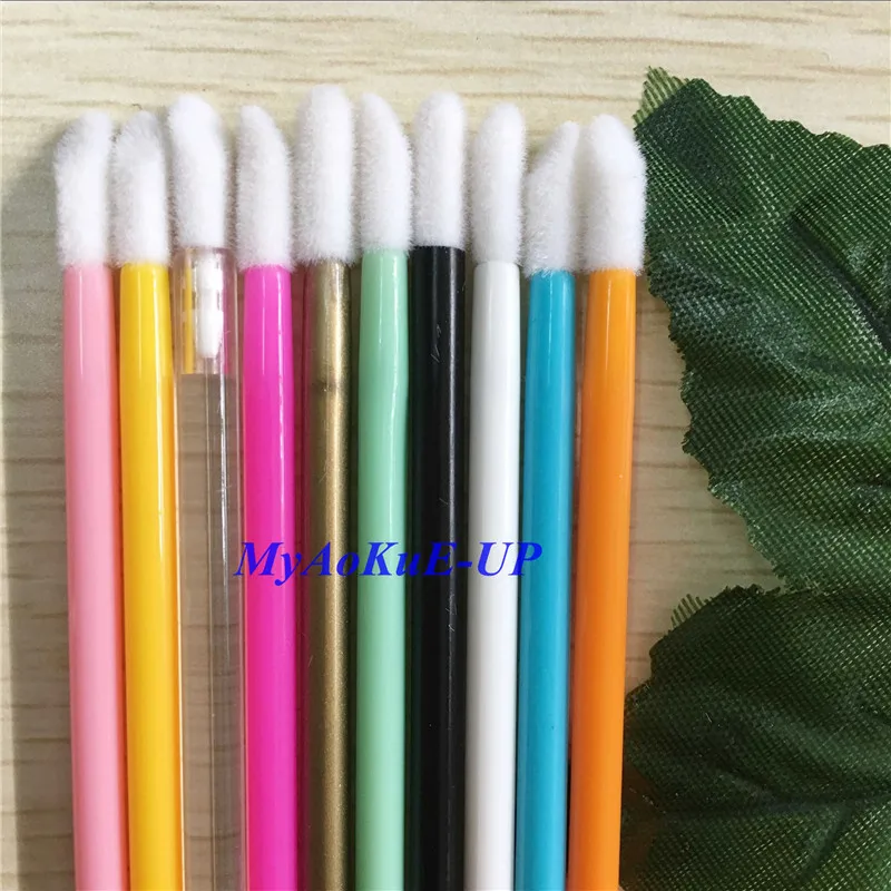 10 видов цветов кисть для губной помады палочка аппликатор блеска кисти 200 шт