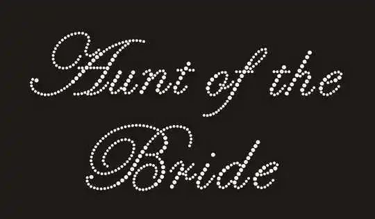 2 шт./лот тетя невесты железо на стразы трансферные дизайны трансфере горячая