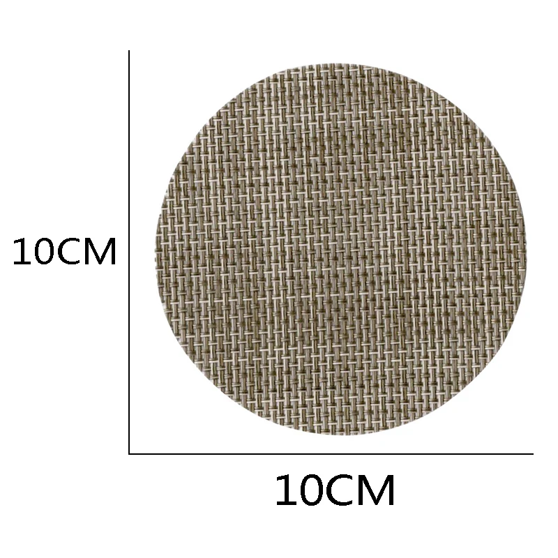 

5pcs PVC Dining Table Mat Woven Placemat Pad Heat Resistant Bowls Coffee Cups Coaster Table Napkin For Home Kitchen Party Supply