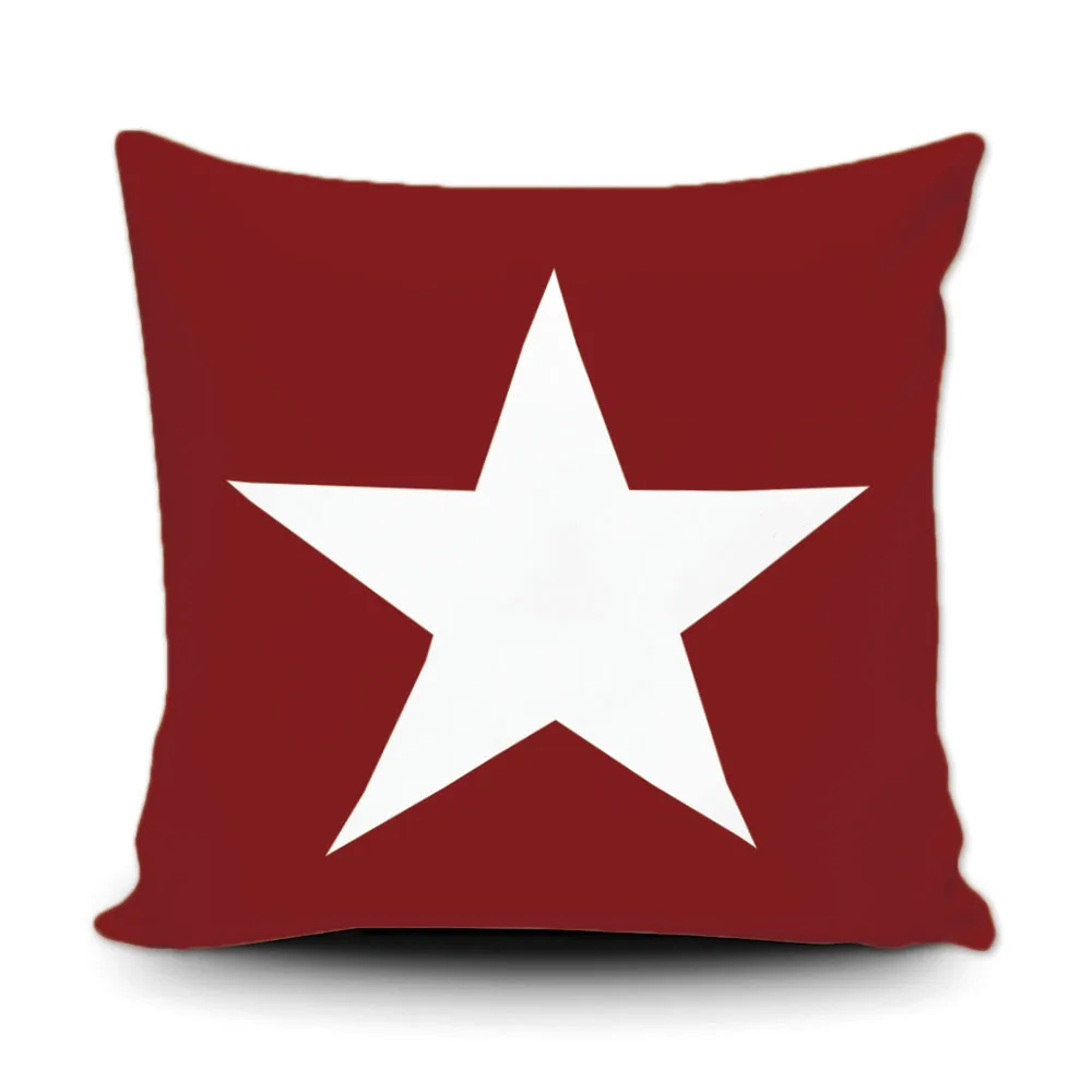 Модный дизайн звездный узор наволочка для дивана красный синий Роскошный