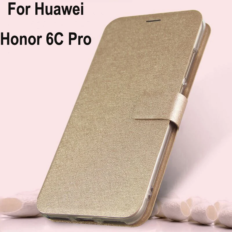 Чехол для Huawei Honor 6C Pro чехол из искусственной кожи с откидной крышкой и магнитной