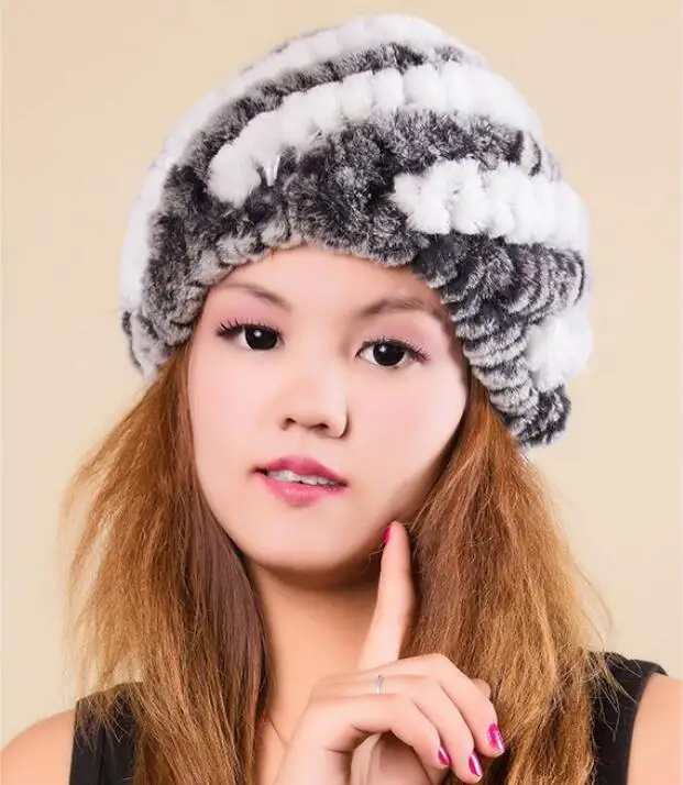 Женские зимние меховые шапки из натурального меха кролика Рекс, утепленные меховые шапки, Осенние белые, черные, красные, бежевые, 11 цветов, меховые шапки H109