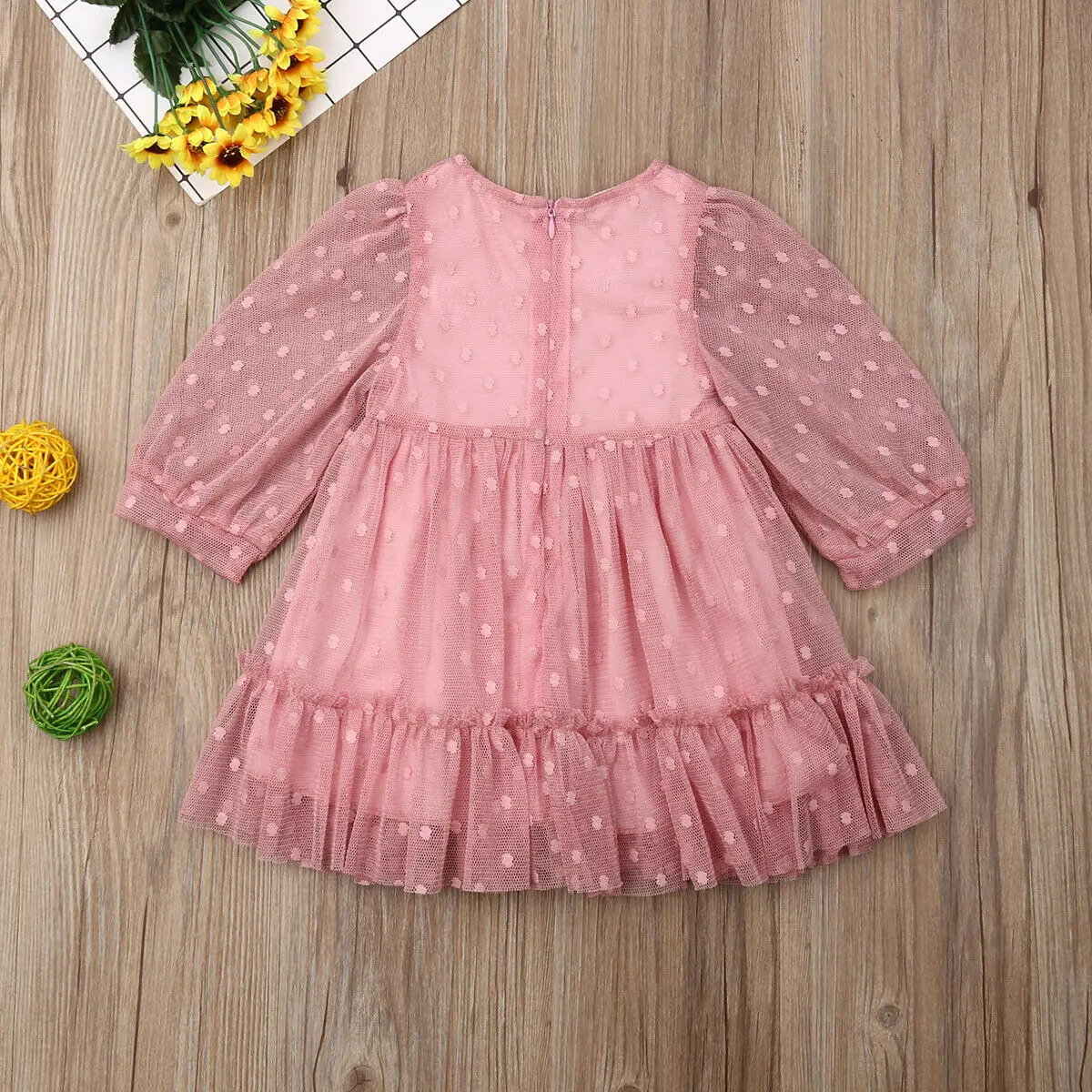 Hot Toddler Kids Baby Girls Party Pageant Tull Tutu Polka Dots Gown Dress | Детская одежда и обувь