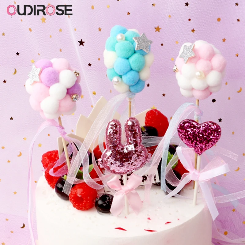 Ручная подставка для торта украшение в виде перьев на день рождения|Товары