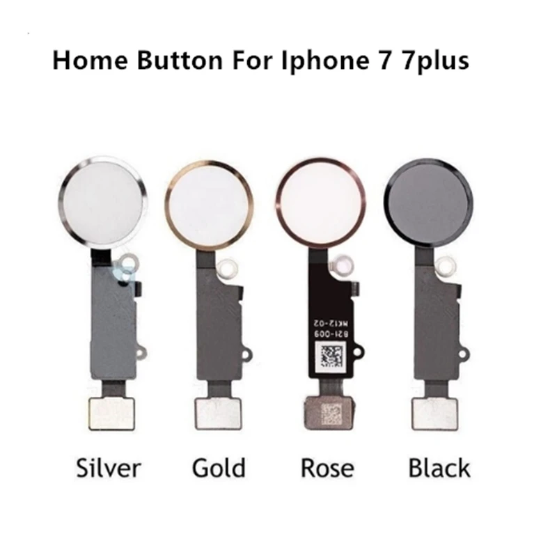 Для iPhone 7 домашняя кнопка с гибким кабелем для iPhone 7 4," /7 plus 5,5" запасная часть замена черный/белый/золотой/розовый