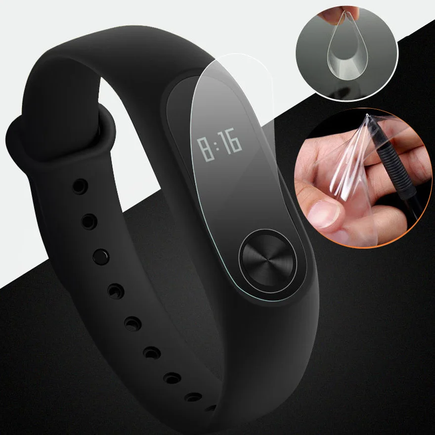 Защитная пленка из мягкого ТПУ с защитой от царапин для Xiaomi mi Band 2/mi band 2, умный Браслет, защита на весь экран