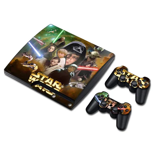 Пленка Звездные войны Кожа Наклейка для PS3 Slim playstation 3 консоли и контроллеры для PS3 скины наклейки Винил - Цвет: 0337