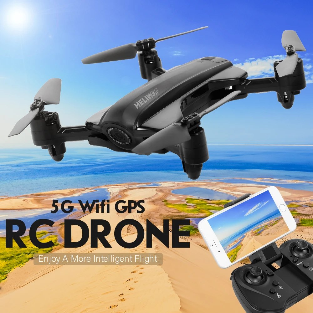912GS GPS дрона с дистанционным управлением 5G Wi Fi FPV 1080P Камера широкоугольный 12 минут