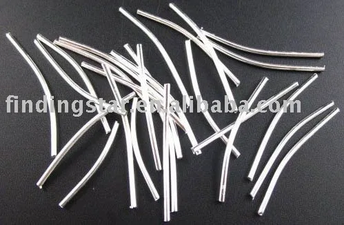 Бесплатная доставка 1000 шт. Серебряная пластина изогнутая фотография 1 5 мм x 35