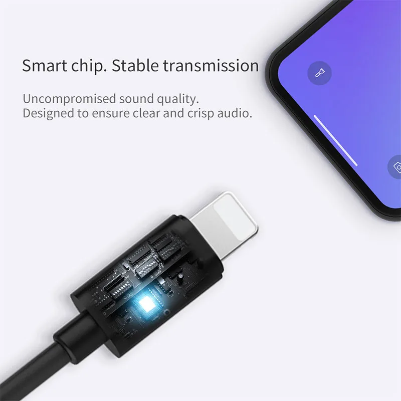 NILLKIN адаптеры для телефонов конвертеры iPhone 7 8 Plus X Xr Xs Lighting To 3 5 мм AUX кабель Jack