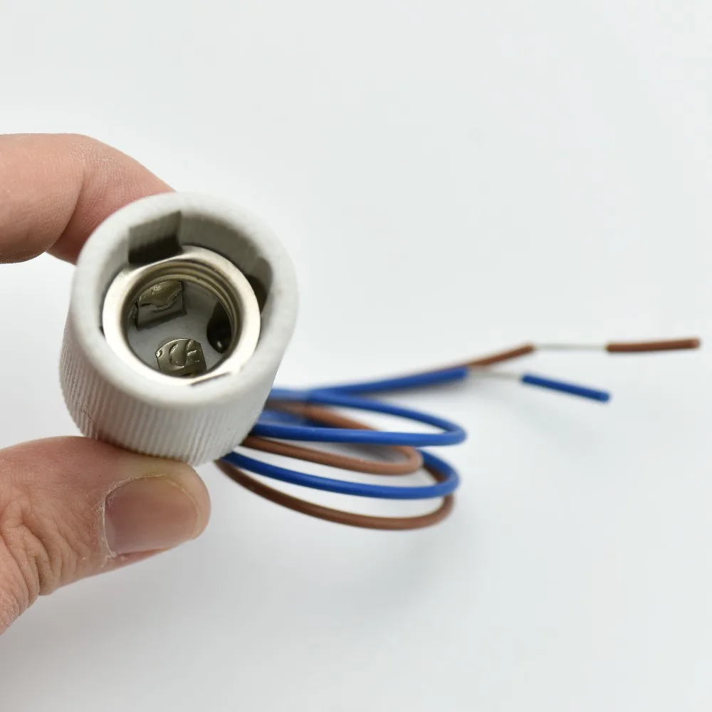 Цоколь из керамики и фарфора E14 с кабелем длиной 25 см люстра выделенный