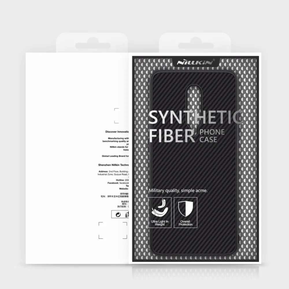 Чехол Nillkin из синтетического волокна для Oneplus 7 PRO, чехол из углеродного волокна PP, чехол-накладка для One plus 7pro