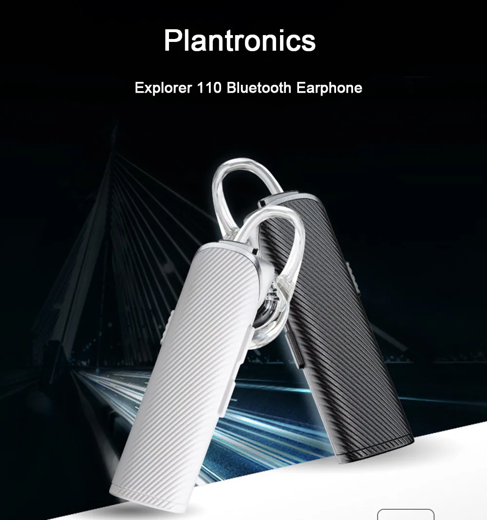Новые оригинальные наушники Plantronics Explorer 110, беспроводные Bluetooth наушники-вкладыши с высококачественным звуковым микрофоном для телефона