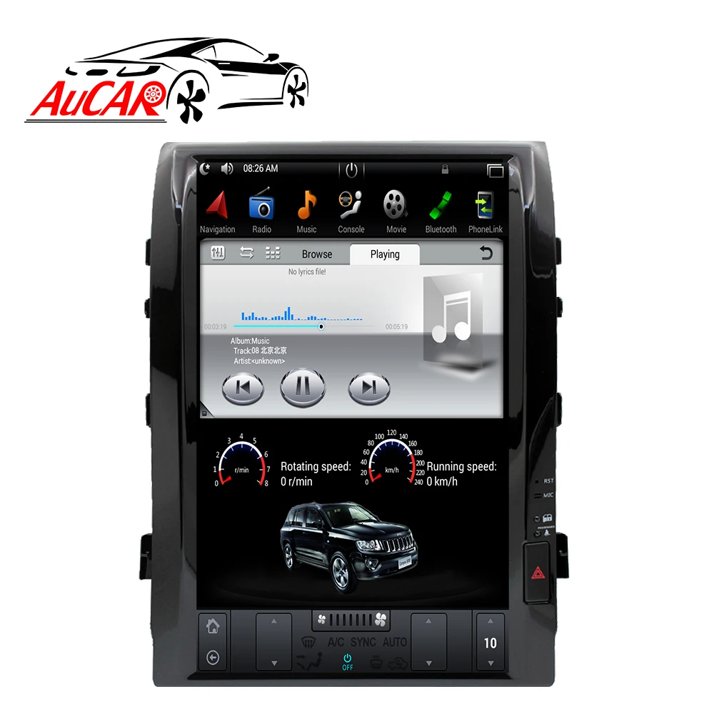 2 DIN Android 8,1 Tesla 1" Автомагнитола для Toyota Land Cruiser 200 LC 200 2008- 1 DIN кассетный плеер Авторадио Стерео HDMI