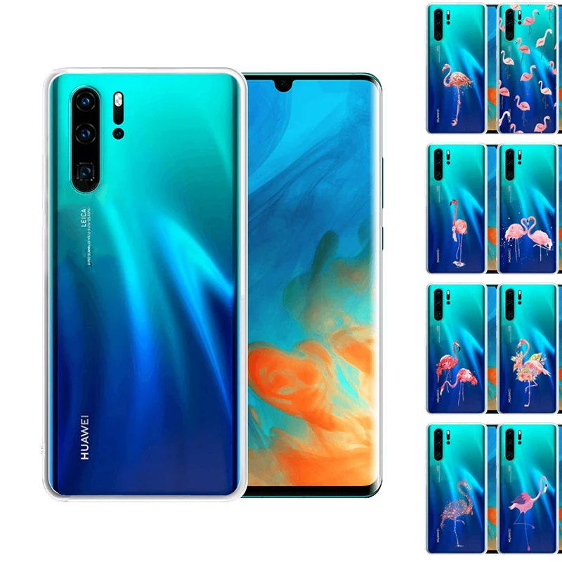 Мультфильм силиконовый чехол для телефона huawei P30 про милый с изображением птиц