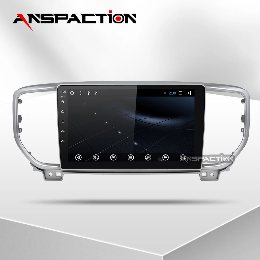Ips android Восьмиядерный автомобильный dvd-плеер для KIA sportage 2018 2019 KX5 gps навигация 1 din