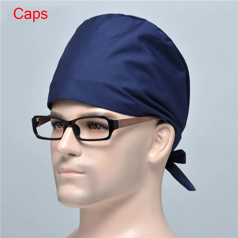 Caps 3 Высокое качество, колпачки для скраба, шляпа тыквы, клиника, больница, Стоматологическая хирургическая лаборатория, аптека, медицинские колпачки, шляпа доктора, Хирургические колпачки, маска - Цвет: Caps 3