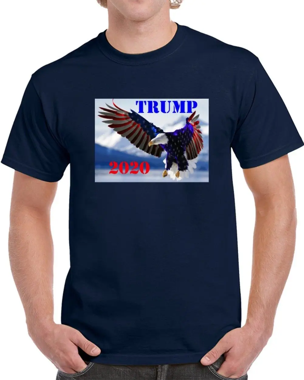 Trump 2020 футболка с американским флагом и орлом синяя ветровка котом Мопсом