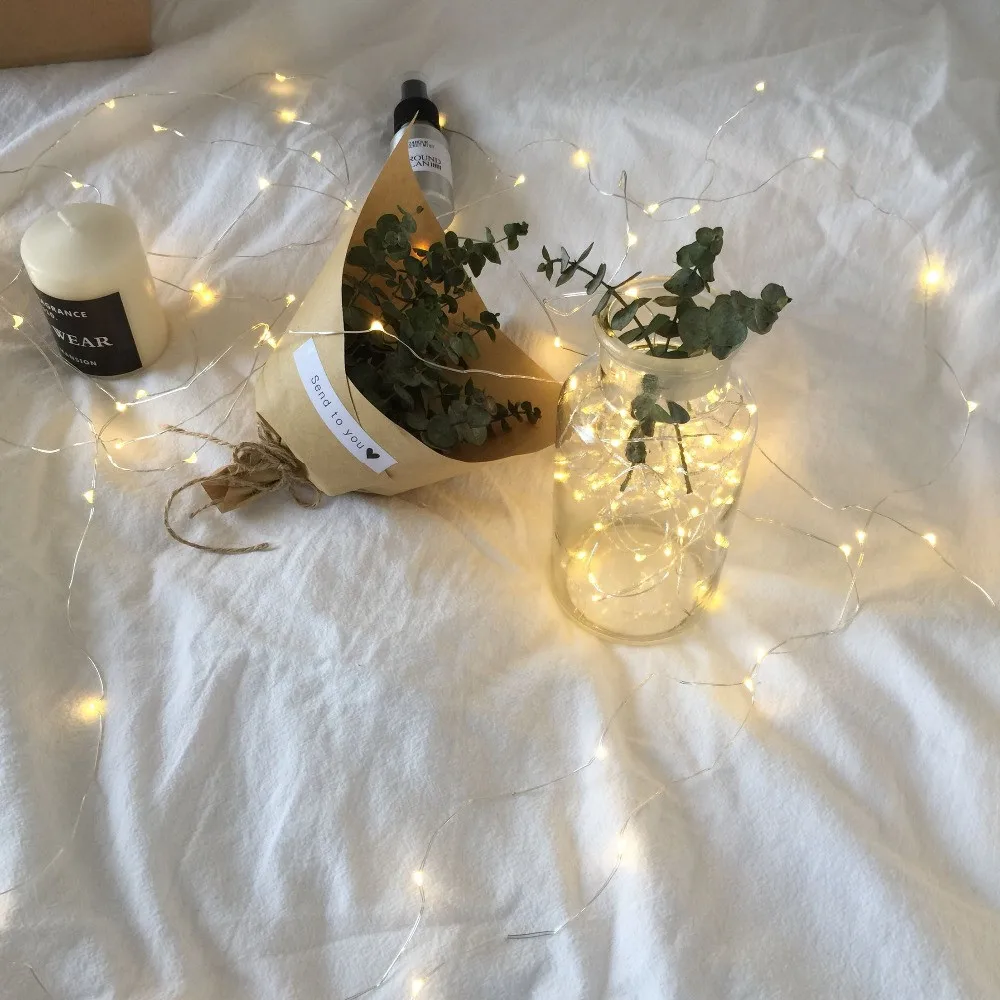 Светодиодная Водонепроницаемая гирлянсветильник 12 В постоянного тока 30 м 20 10 5