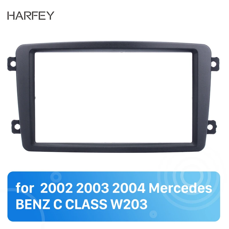 Harfey 2Din Автомобильная стереорамка для 2002 2003 2004 Mercedes BENZ C CLASS W203 DVD плеер панельные