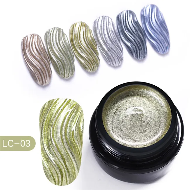 LC-03 LILYCUTE, 5 мл, металлический цвет, Гель-лак для ногтей, лак, живопись, паук, цветы, рисунок, золото, серебро, зеркальный блеск, УФ-гель - Цвет: LC-03