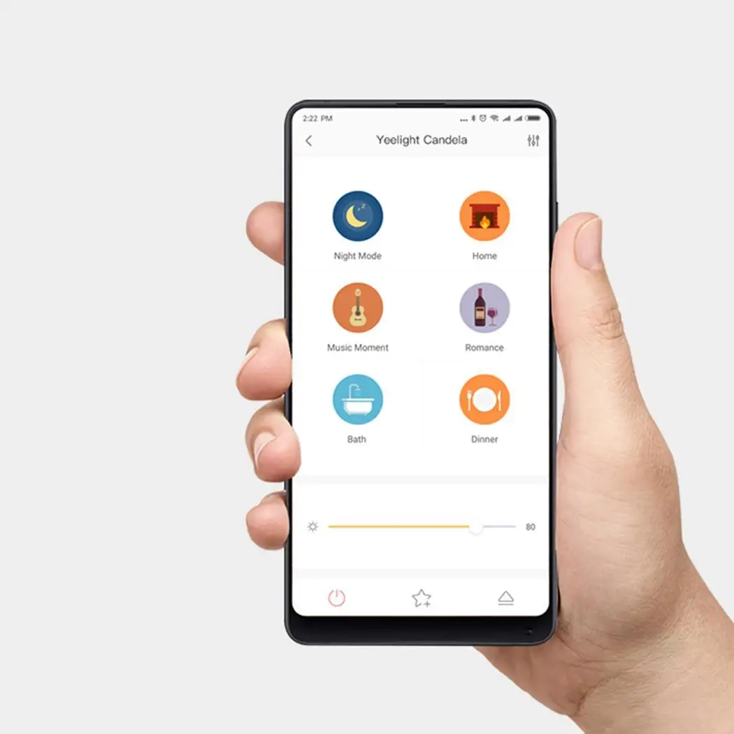 Горячий xiaomi YEELIGHT Candela умный контроль светодиодный ночник, атмосферный свет для mi home app, xiaomi комплекты для умного дома