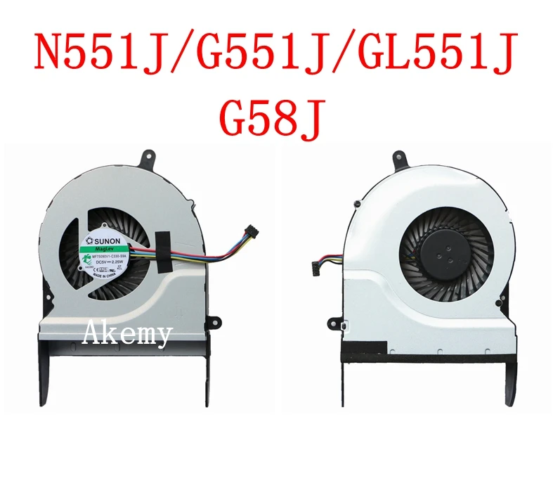 Новый охлаждающий вентилятор для процессора For Asus S400C X402C F402C X502C S300C S500C A550V X550C X552C