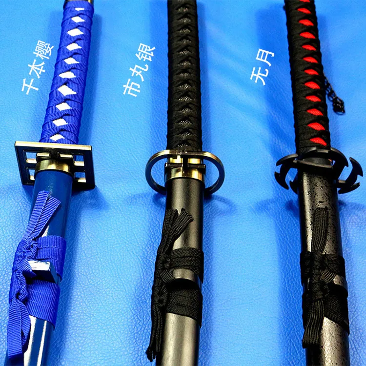 Bleach Рукия Куросаки ichigoku ЯПОНСКИЙ KATANA Косплей деревянный меч лезвие ножа оружие Косплэй Реквизит Высокое качество