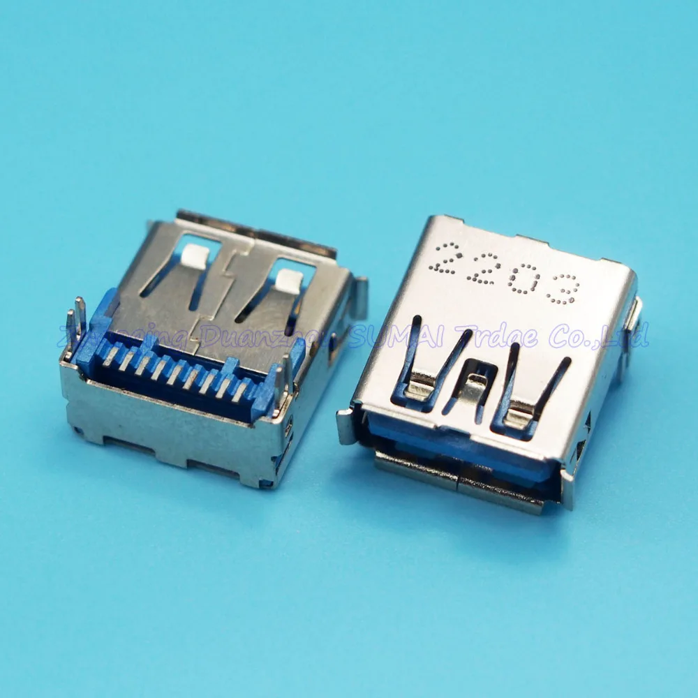 USB 3 0 гнездо AF не раковина плата SMT USB3.0 разъем 9PIN интерфейс | Электроника