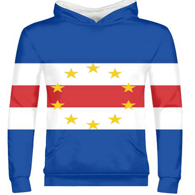 CAPE VERDE male custom made name number country zipper sweatshirt nation flag cv portuguese college print photo island clothes | Мужская
