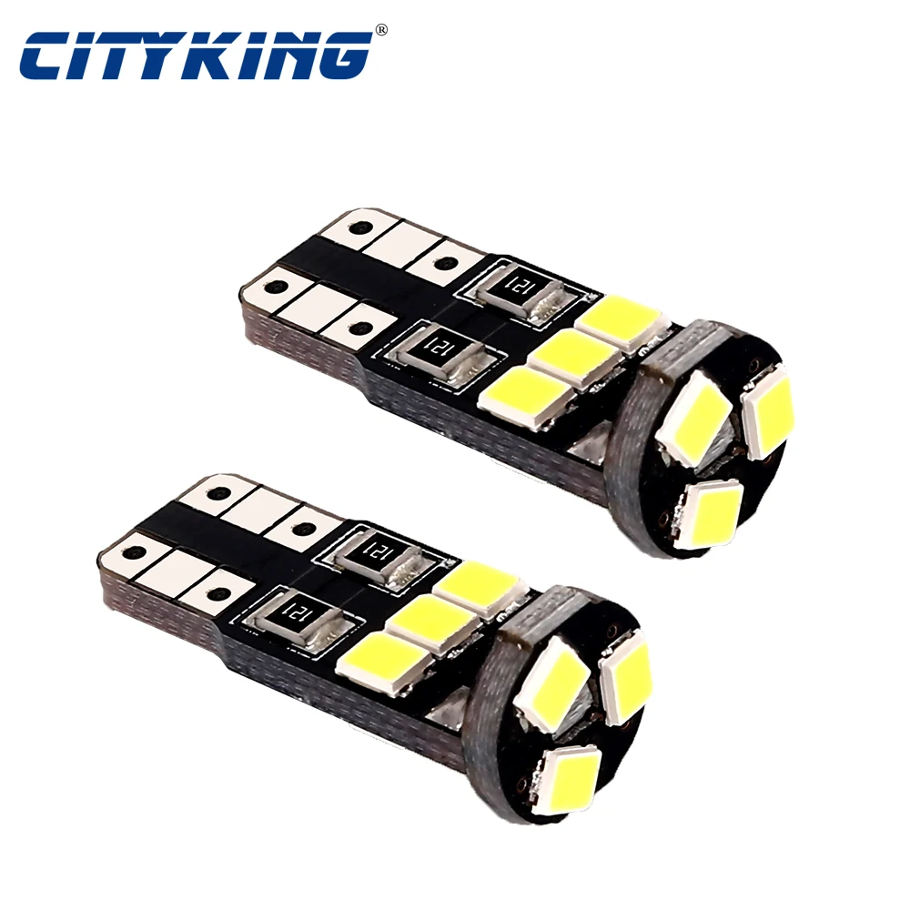 

100 шт. T10 W5W Canbus без Ошибок T10 9SMD Светодиодная лампа 2835 t10 9 Светодиодная лампа с клиновидным цоколем высокая мощность светодиодный лампа для па...