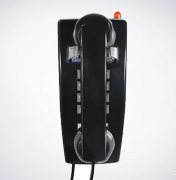 Классический старинный металлический стационарный телефон для ванной