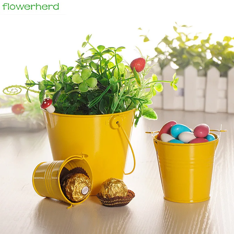 10 шт. Мини жестяная тарелка металлическое ведро глазурь картофель фри оловянные