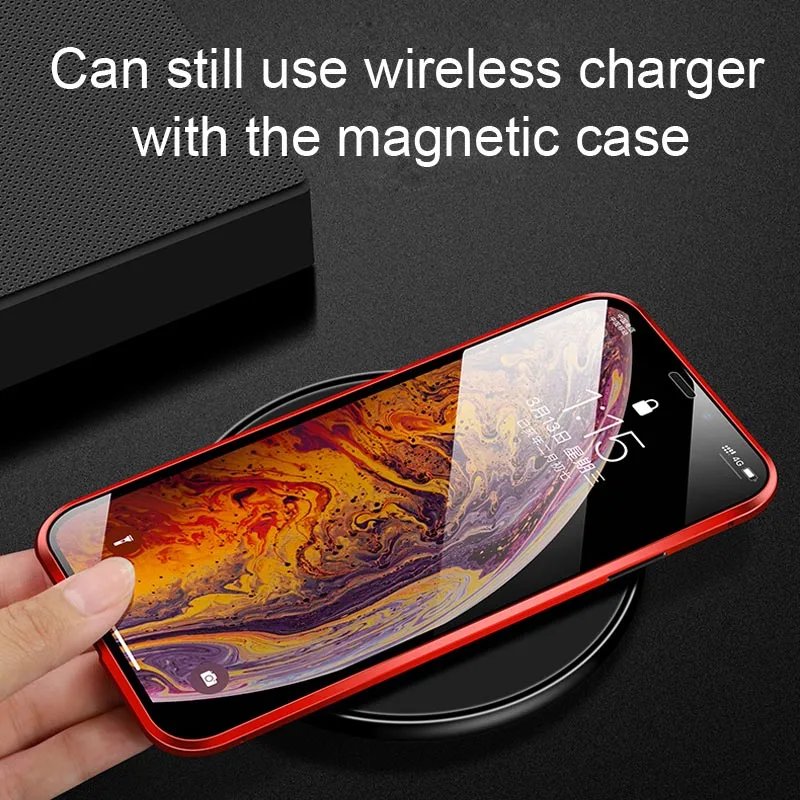 Магнитный металлический чехол Do Dawer для iPhone XR XS MAX X 8 Plus 7 + Чехлы из закаленного