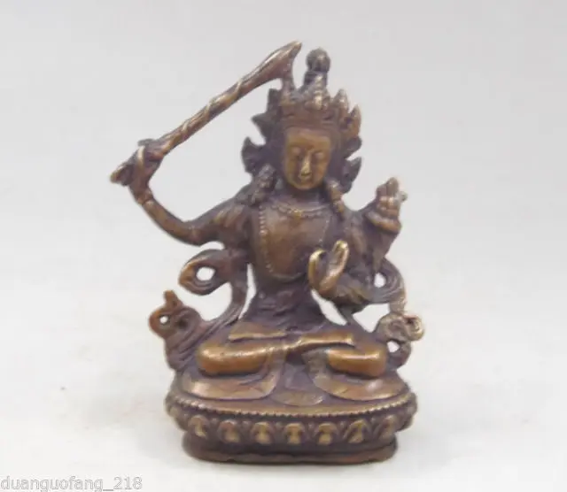 Бесплатная доставка Изысканный Китайский медный ручной работы тибетский Будда