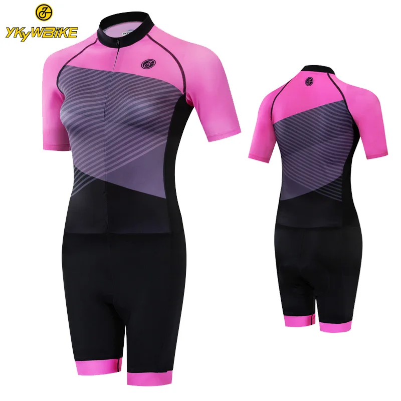 YKYWBIKE Велоспорт Джерси Ropa Ciclismo триатлонный костюм один предмет женский короткий