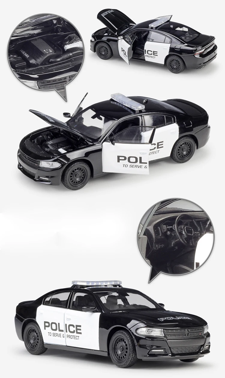 Welly 1:24 модель автомобиля сплав Dodge зарядное устройство погоня гоночный автомобиль литой металлический полицейский спортивный автомобиль для мальчика Коллекция игрушек для подарка