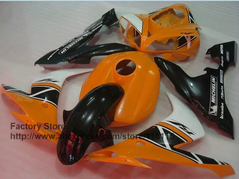MOTOMARTS правые оранжевые Обтекатели мотоцикла для YAMAHA YZF R1 2004 2005 2006 yzf r1 04 05 06 детали